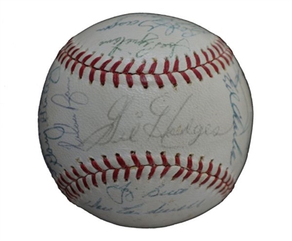 1969 New York Mets Team Signed Baseball(30 Signatures Including Hodges and  McGraw)